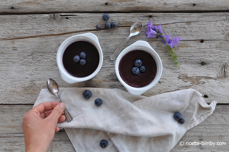 Budino ai mirtilli