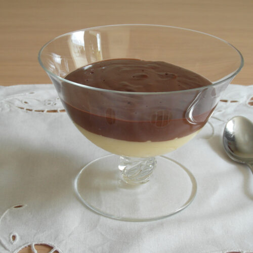 Budino bicolore Bimby