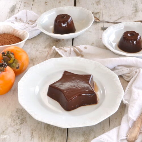 Budino cachi e cacao Bimby