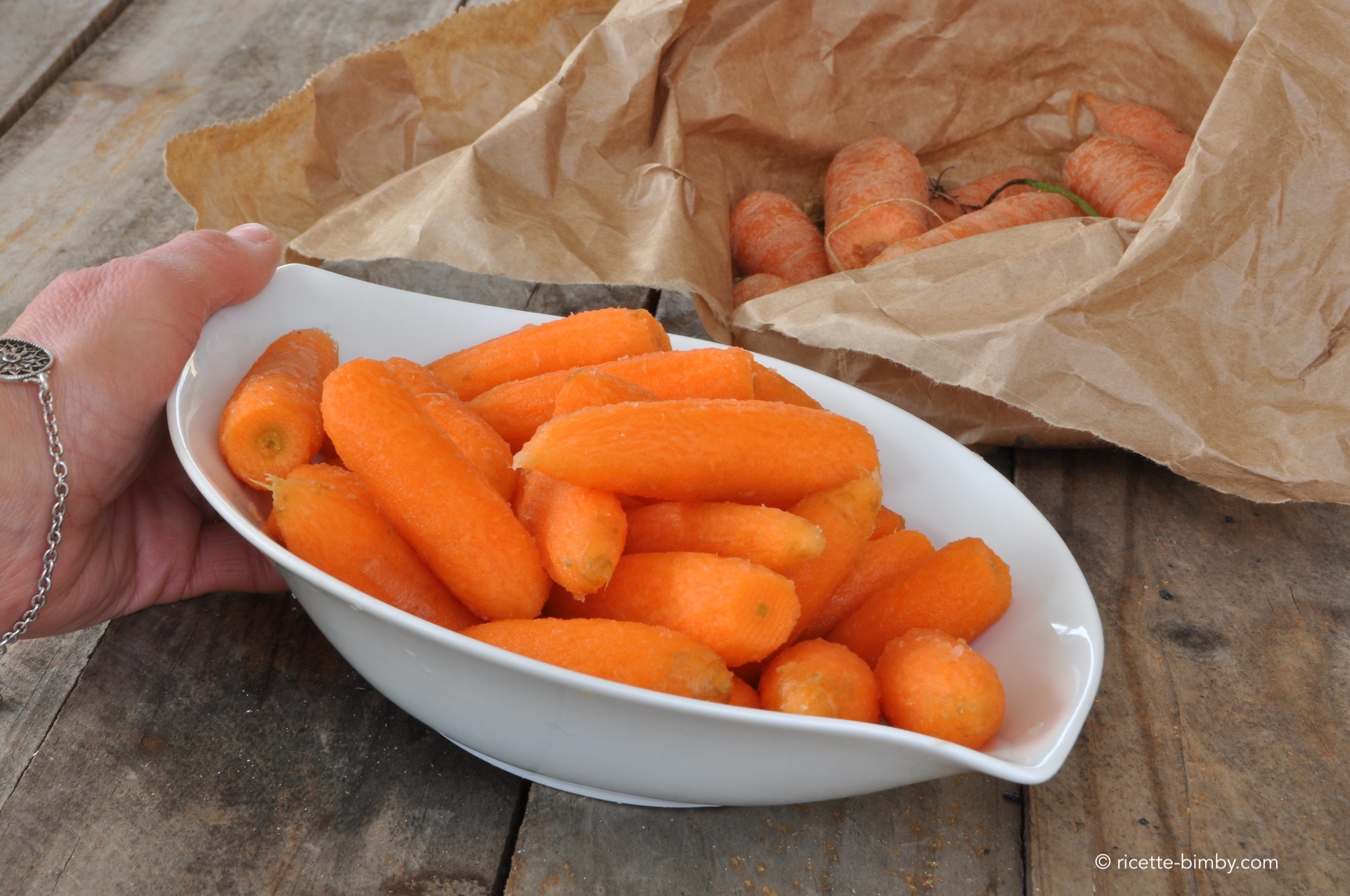 Carote pelate Bimby