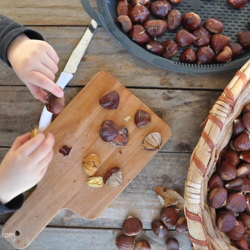 Castagne Bimby: bollite e al Varoma