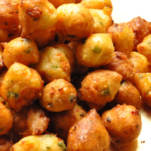 Castagnole salate Bimby con verdure