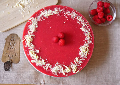 Cheesecake al cioccolato bianco