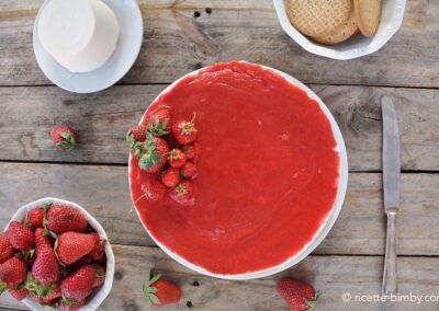 Cheesecake alle fragole Bimby