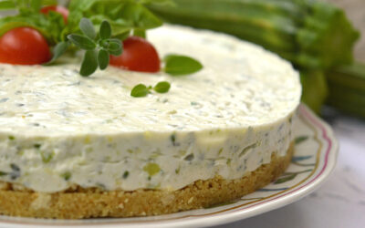 Cheesecake salata alle zucchine