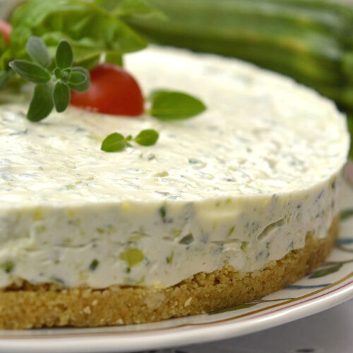 Cheesecake salata zucchine Bimby