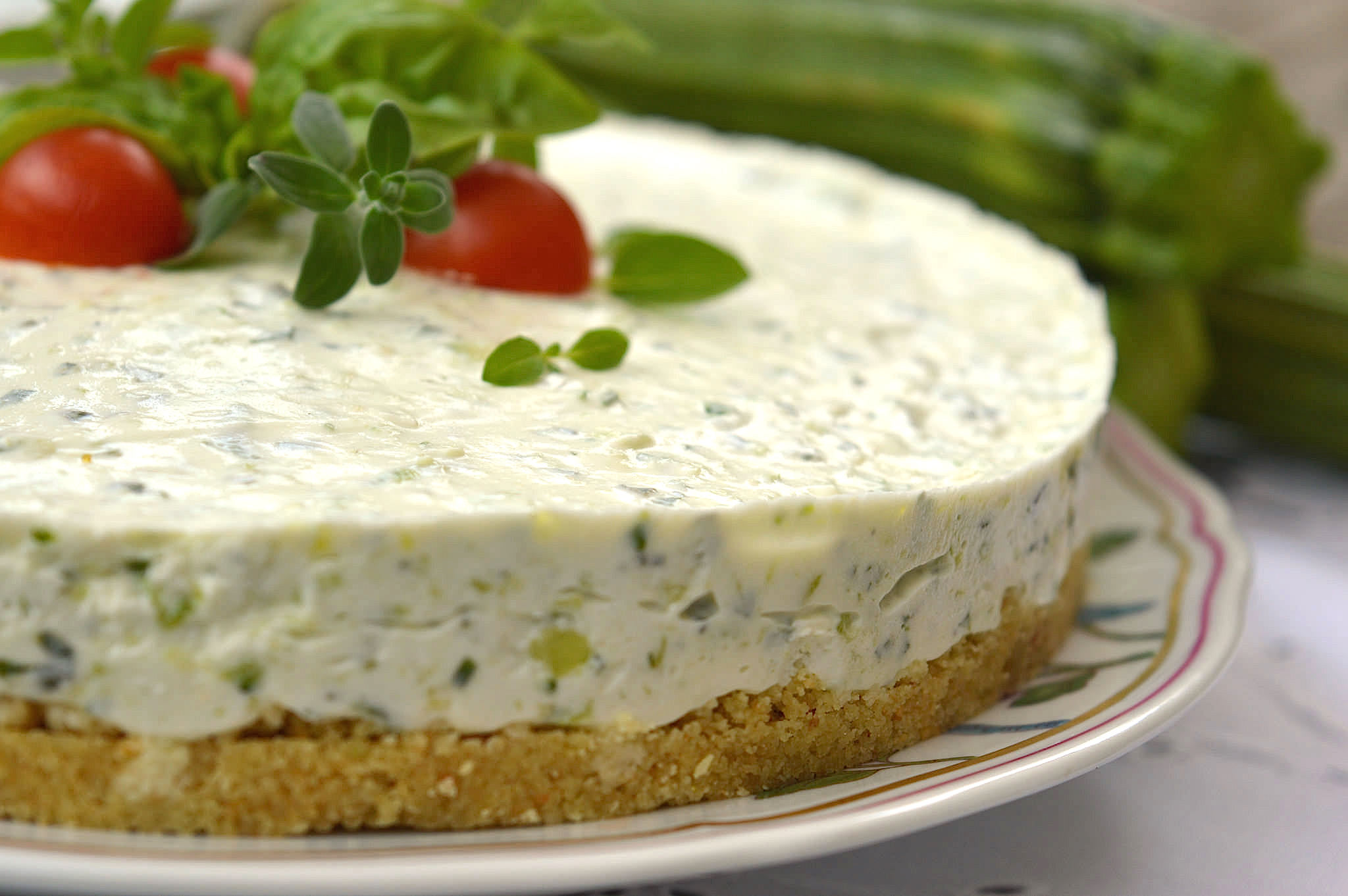 Cheesecake salata zucchine Bimby