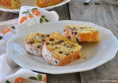 Ciambella con gocce di cioccolato