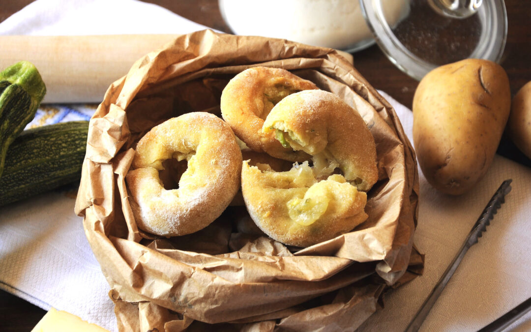 Ciambelle salate alle zucchine