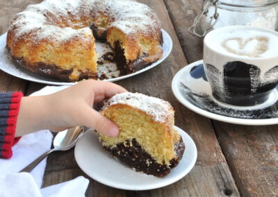Ciambellone bianco e nero