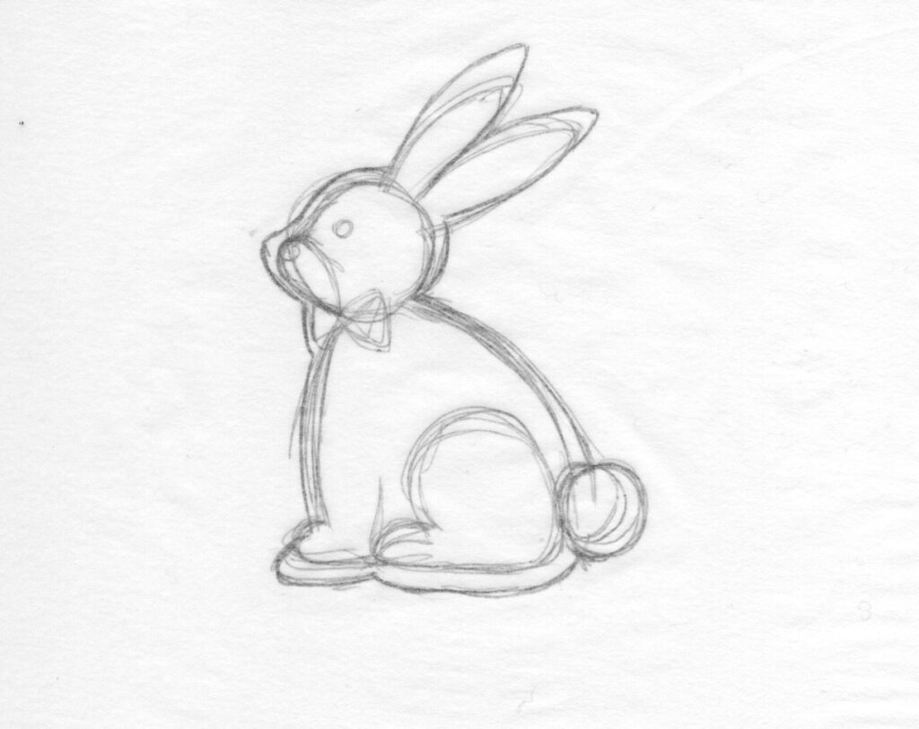 sagoma per ritagliare i biscotti a forma di coniglio di pasqua