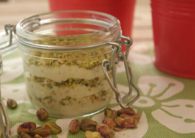 Crema al pistacchio e cioccolato bianco