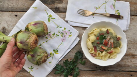 Crema di carciofi per la pasta