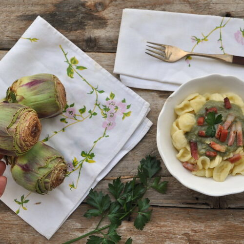 Crema di carciofi per la pasta