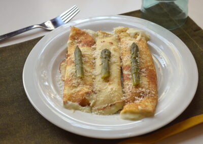 Crêpes agli asparagi