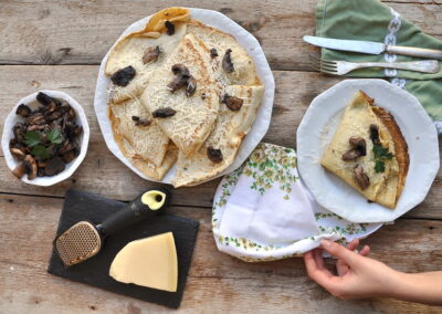Crêpes ai funghi