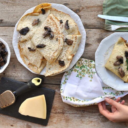 Crêpes ai funghi Bimby