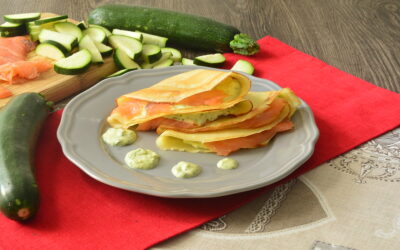 Crepes salmone e zucchine Bimby