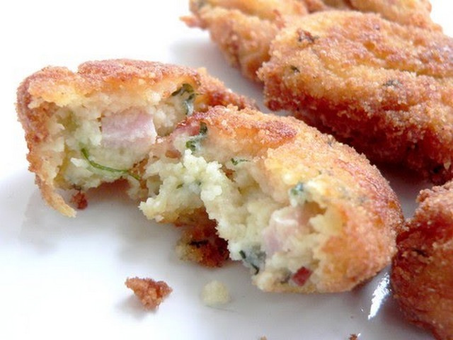 Crocchette di patate e prosciutto