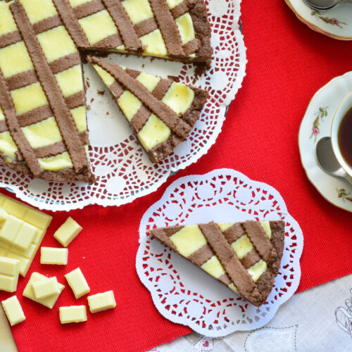 Crostata al cacao e cioccolato bianco Bimby