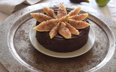 Crostata al cioccolato e fichi tipo “Fondo nero”