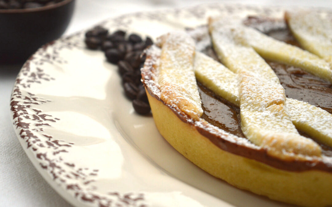 Crostata con crema al caffè