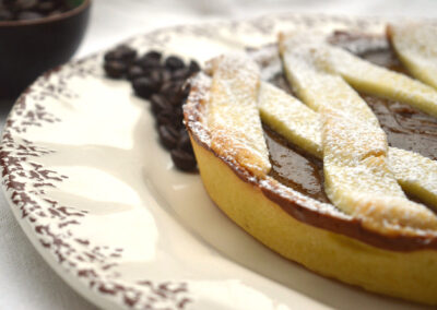 Crostata con crema al caffè