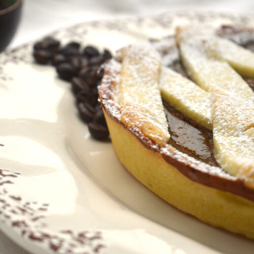 Crostata con crema al caffe Bimby