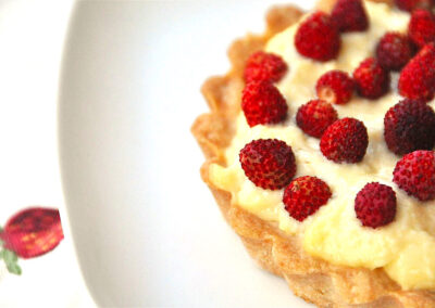 Crostata con fragoline di bosco