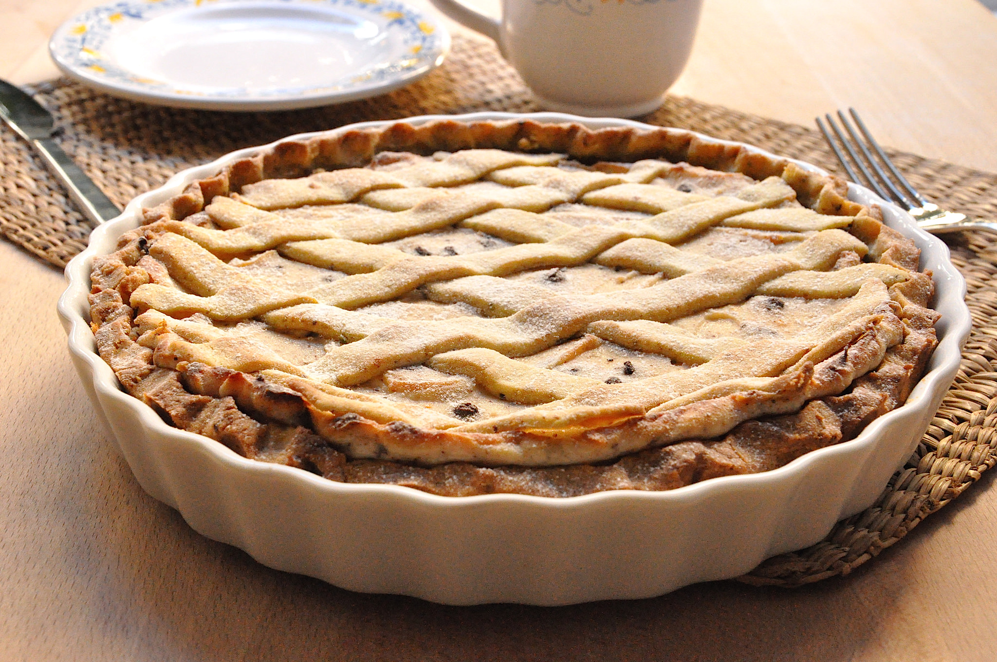 Crostata ricotta e pistacchi Bimby