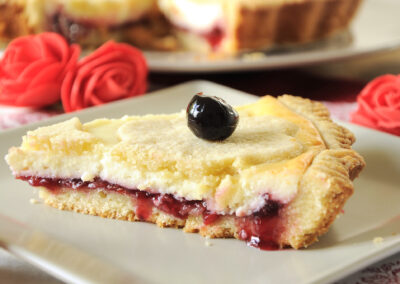 Crostata ricotta e visciole
