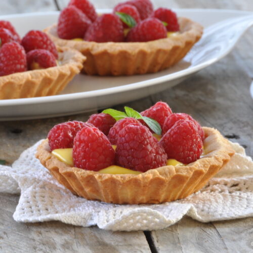 Crostatine di lamponi Bimby