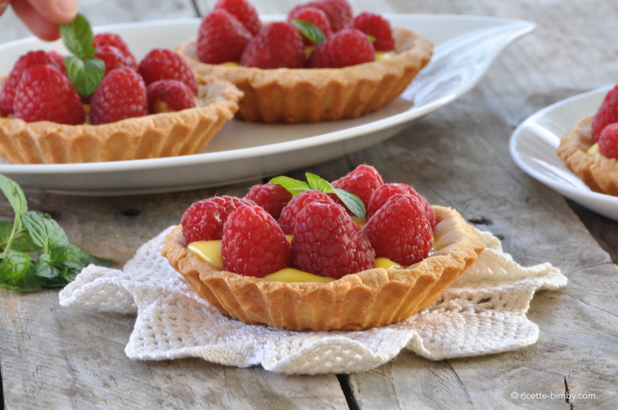 Crostatine di lamponi Bimby