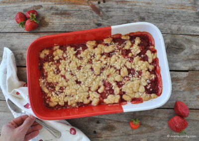 Crumble di fragole con il Bimby: la ricetta