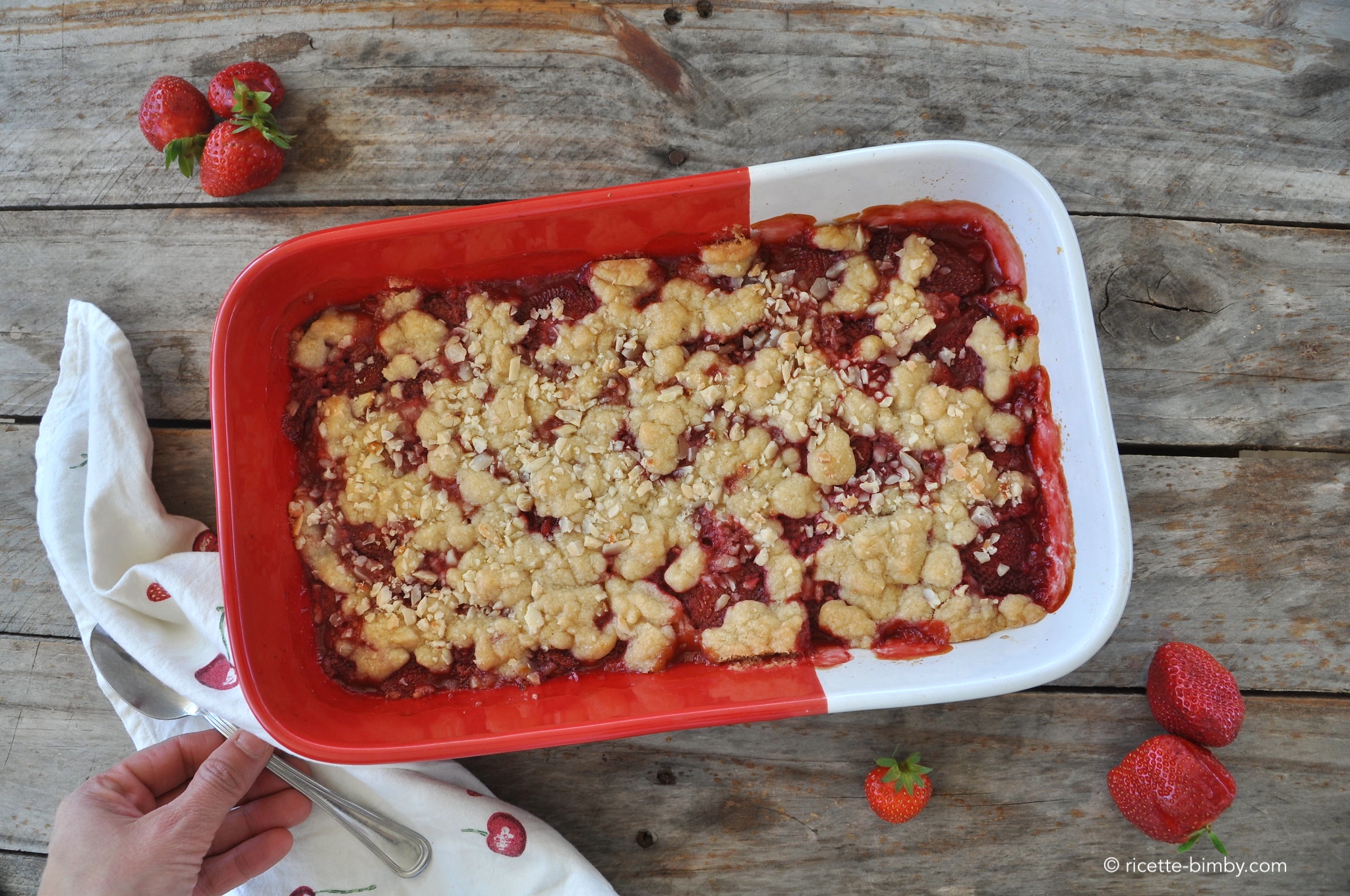 Crumble di fragole Bimby