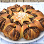 Fiore di pan brioche alla Nutella Bimby