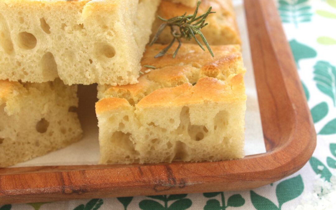 Focaccia alta e morbida