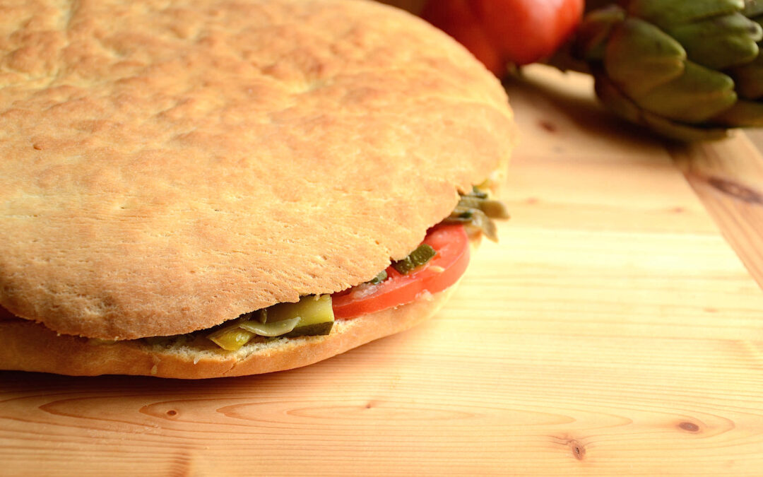 Focaccia ripiena di verdure