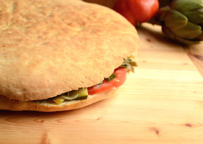 Focaccia ripiena di verdure