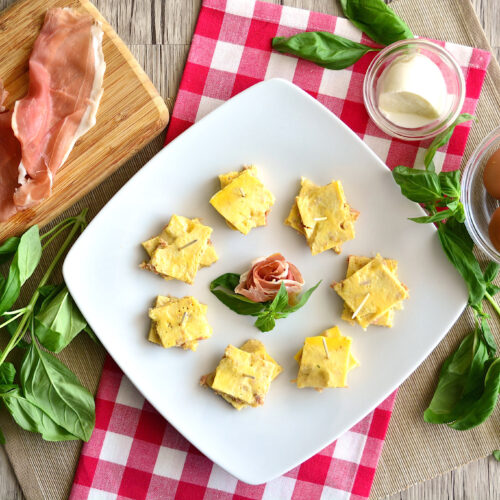 Frittata prosciutto e mozzarella Bimby