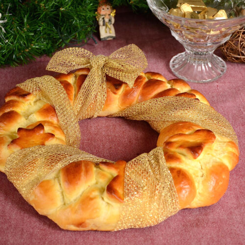 Ghirlanda di pan brioche Bimby