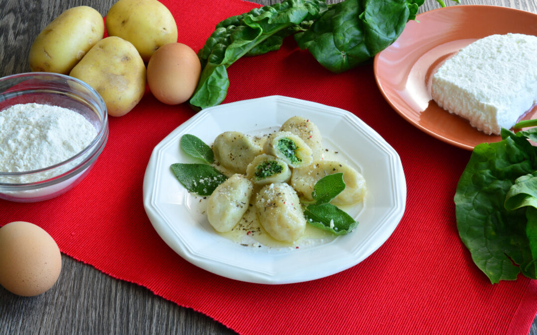 Gnocchi ripieni di ricotta e spinaci