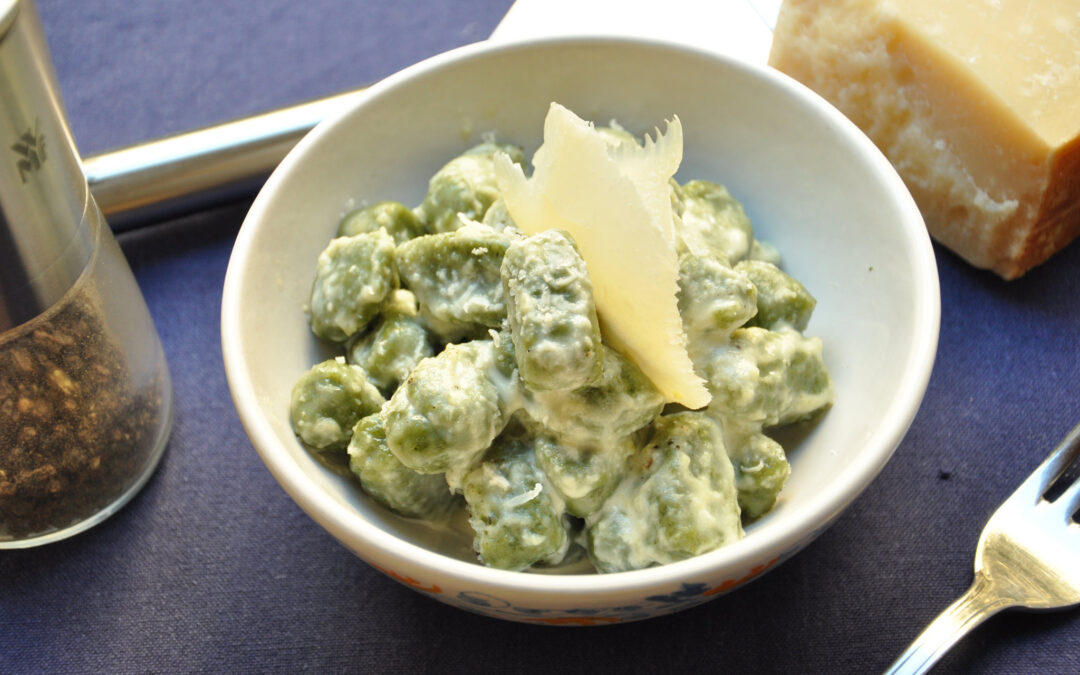 Gnocchi verdi con fonduta