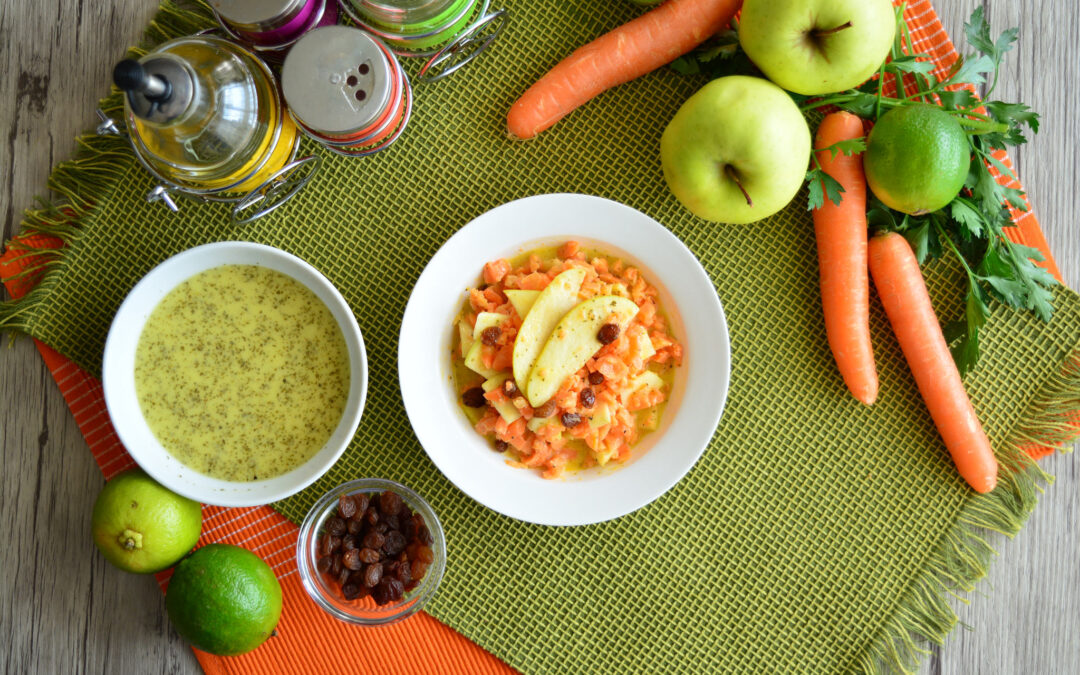 Insalata di carote e mele