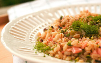 Insalata di orzo fredda