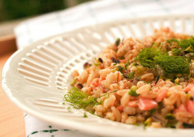 Insalata di orzo fredda