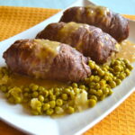 Involtini di carne con piselli Bimby