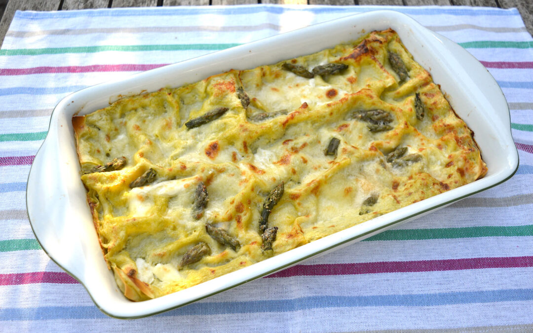 Lasagne asparagi e burrata