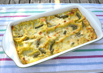 Lasagne asparagi e burrata