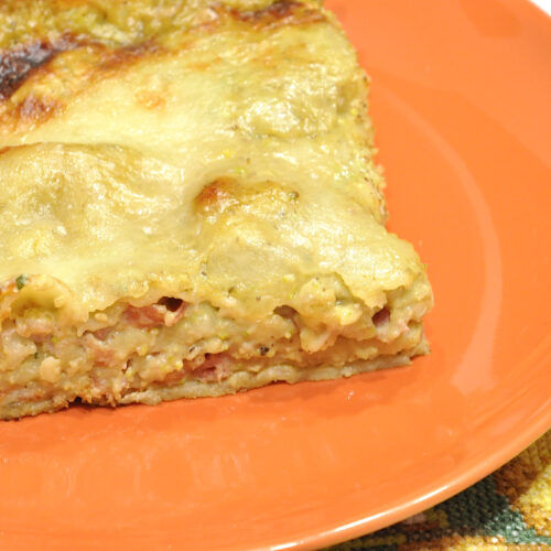 Lasagne pistacchio e speck Bimby